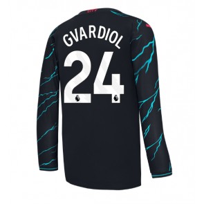 Manchester City Josko Gvardiol #24 Tredjetröja 2023-24 Långärmad